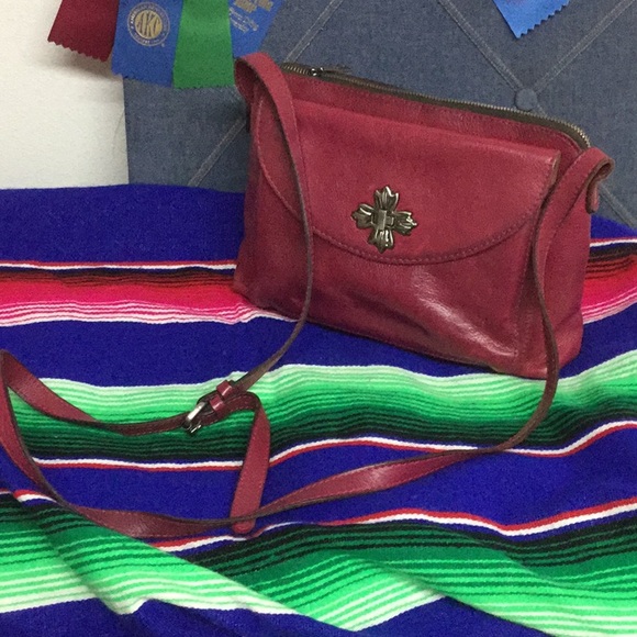 Patricia Nash cross body purse vibrant pink cowgirl boho festival Easter brunch - Picture 2 of 9